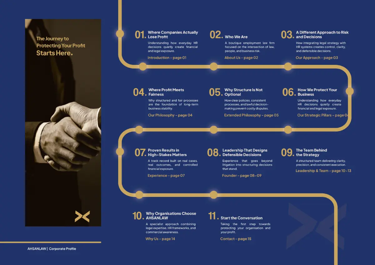 Ahsan Law corporate profile, page 3
