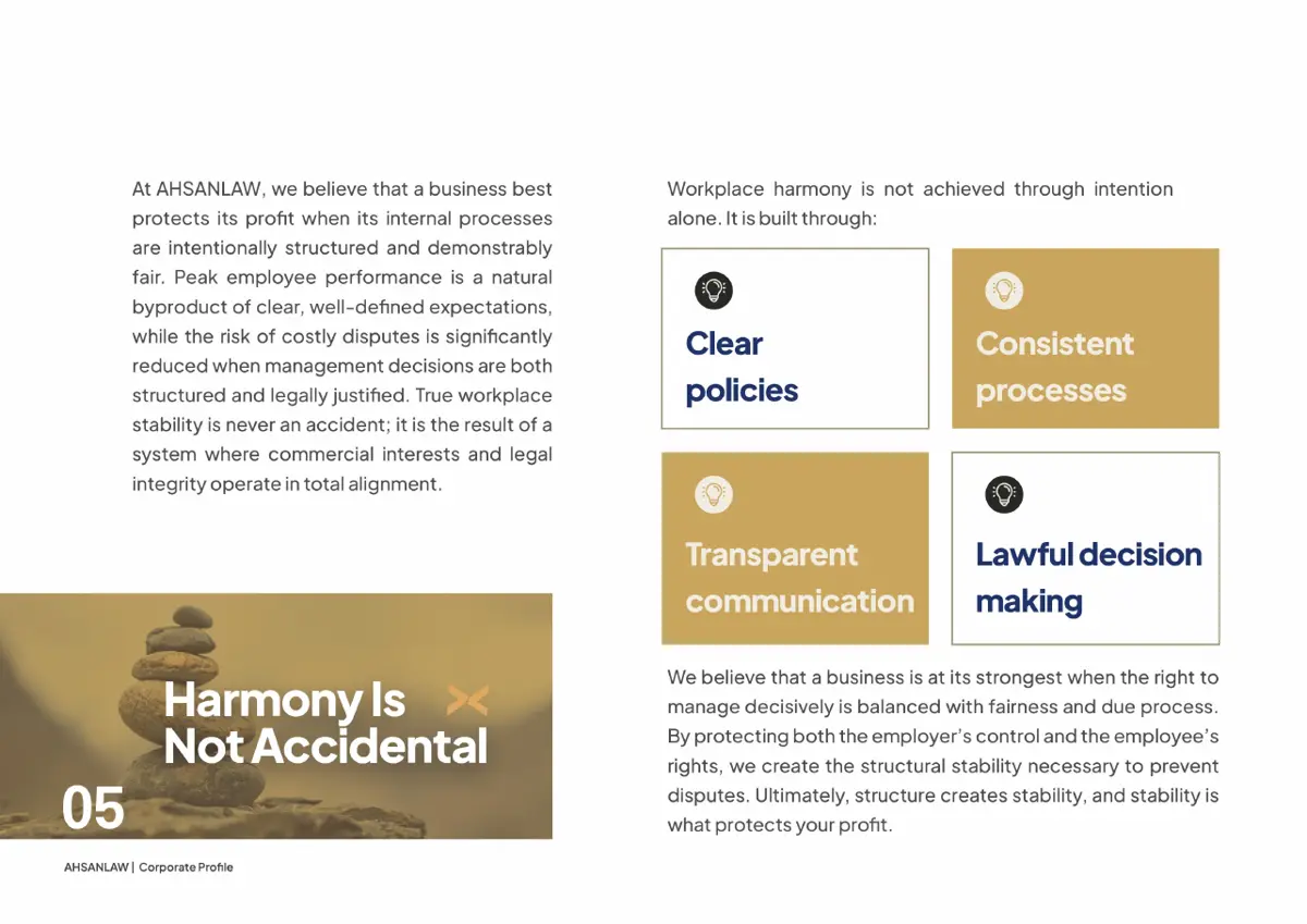 Ahsan Law corporate profile, page 8