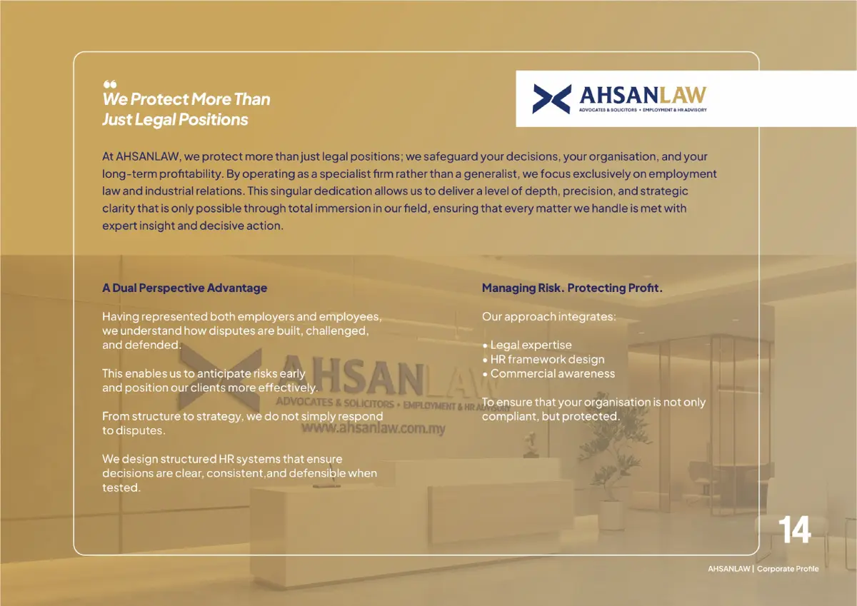 Ahsan Law corporate profile, page 17