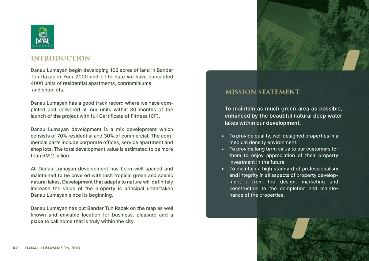Danau Lumayan corporate profile, page 4