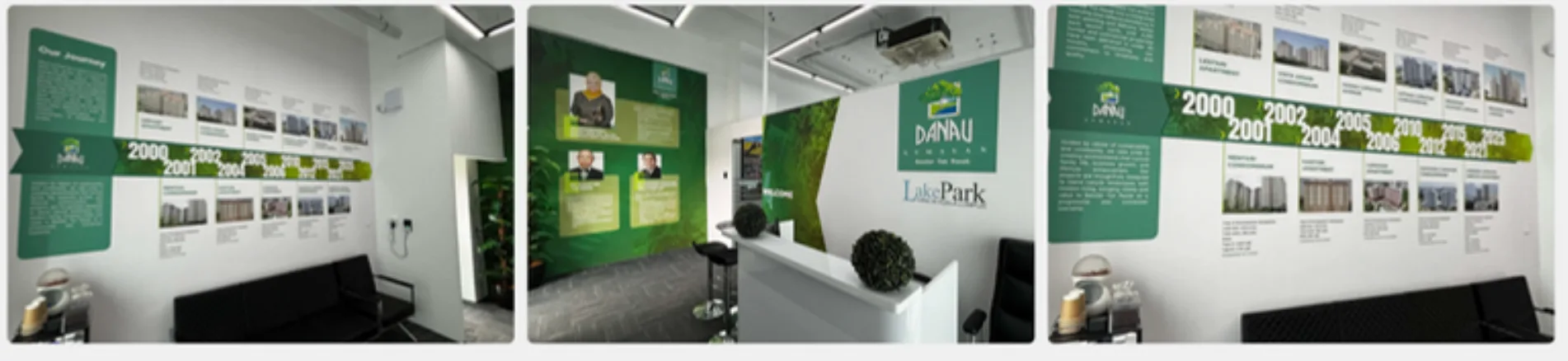 Danau Lumayan interior timeline wall